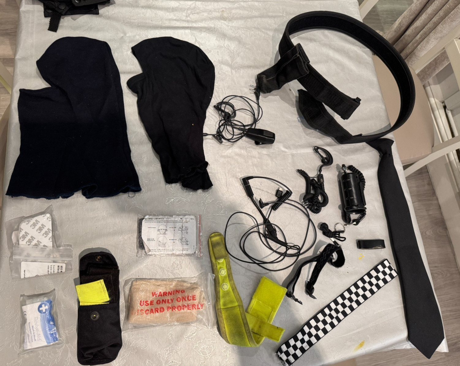 ⭐HUGE JOB LOT GENUINE EX POLICE EQUIPMENT ATTACHMENTS RARE RANDOM BALACLAVA  ⭐