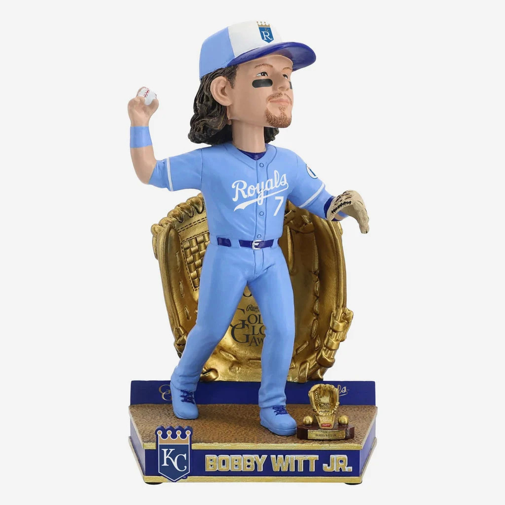 Bobby Witt Jr. Kansas City Royals 2025 Gold Glove Bobblehead MLB Baseball Bobby Witt Jr. Kansas City Royals 2025 Gold Glove Bobblehead MLB Baseball