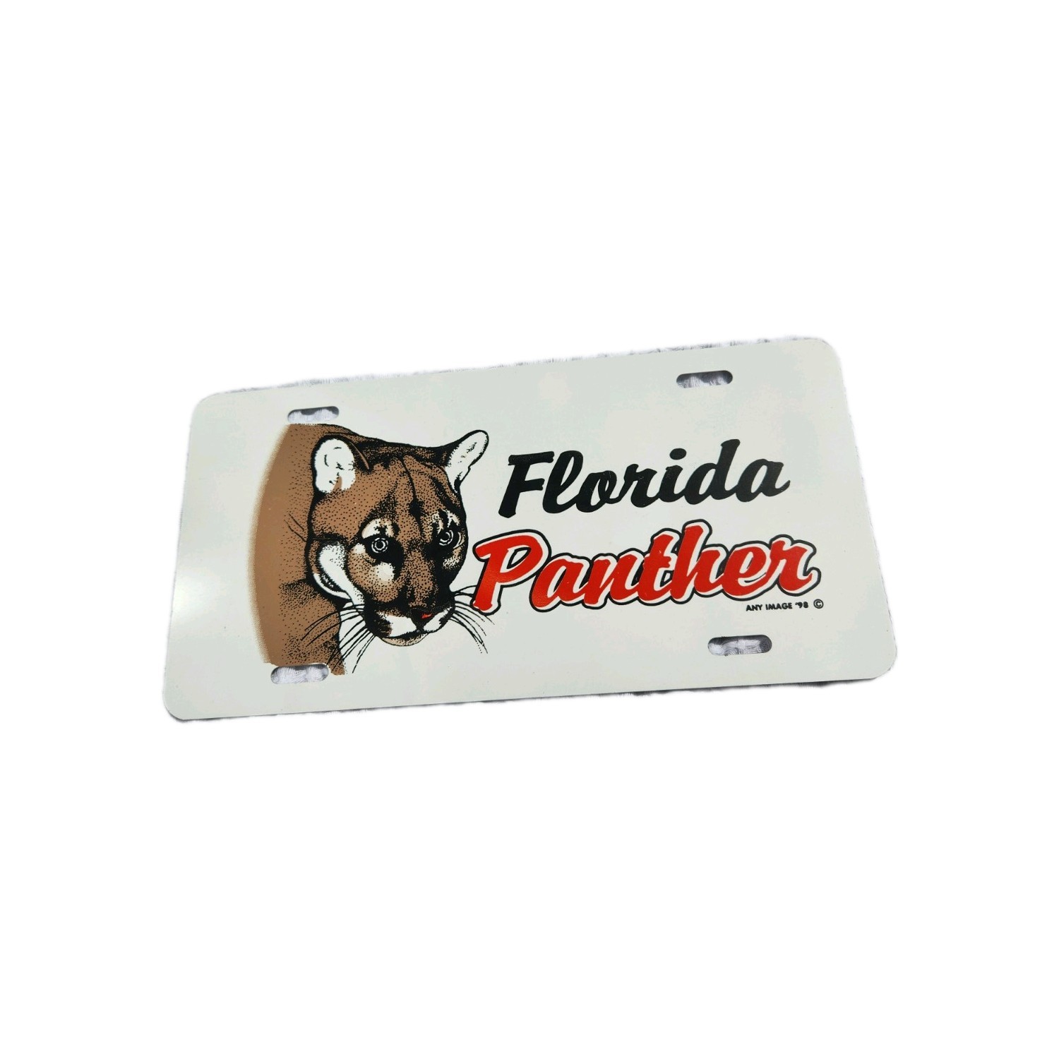 1998 Florida Panther License Plate