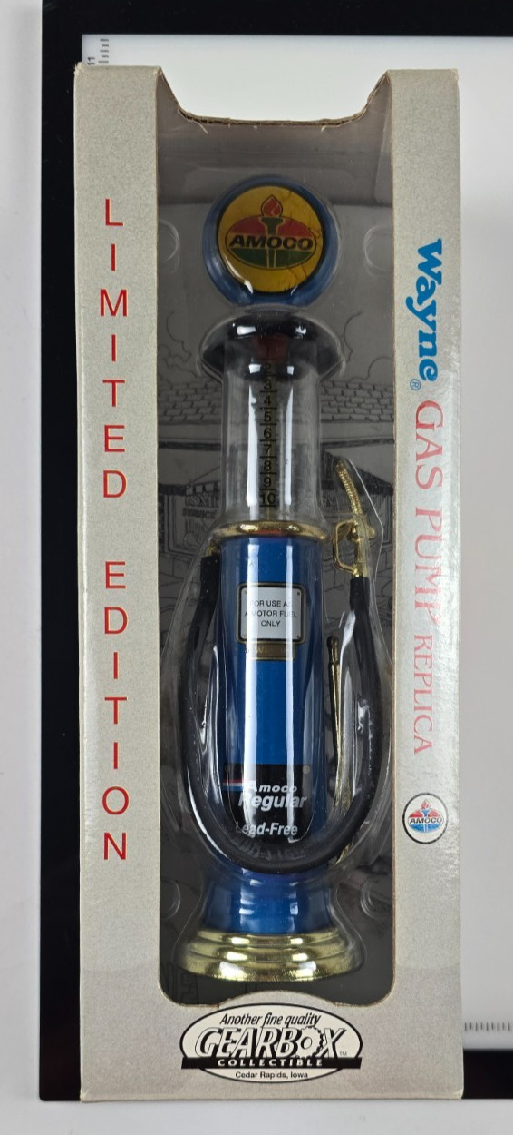 Wayne Gearbox Amoco Gas Pump Replica Limited Edition Collectible New in Box Wayne Gearbox Amoco Gas Pump Replica Limited Edition Collectible New in Box