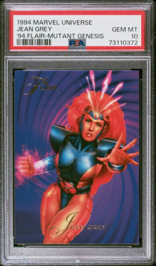 1994 Marvel Universe Flair Inaugural Edition Mutant Genesis Jean Grey PSA 10