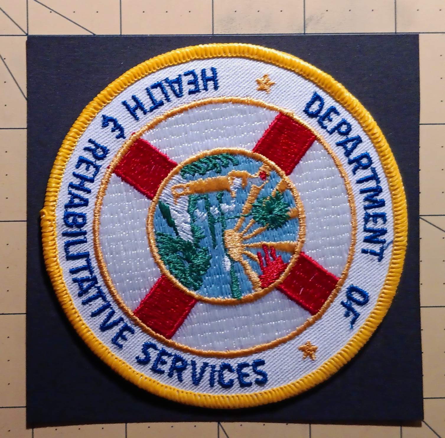 Florida Department of Health & Rehabilitative Services Embroidered Patch Single