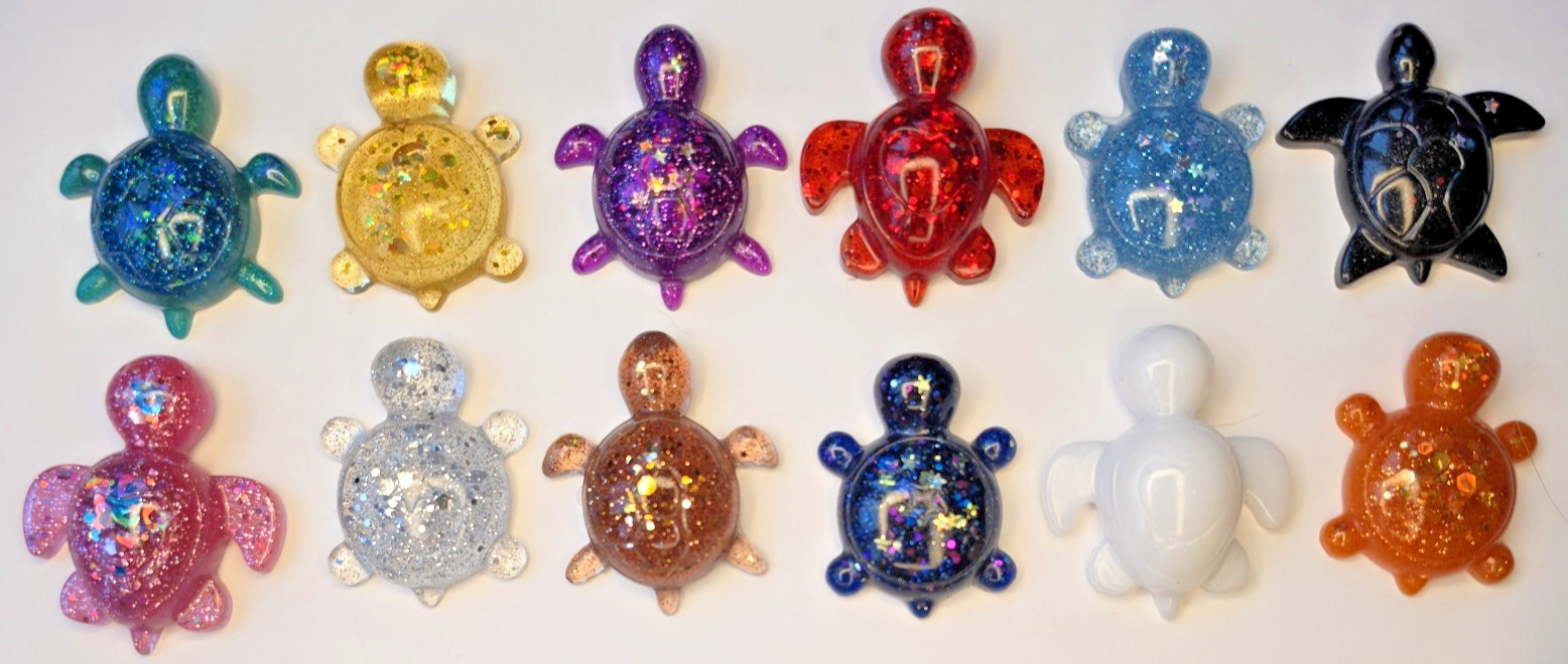 Set of 12 Small Resin Turtle figurines Swiftie/ERAS Inspired ❤️Handmade