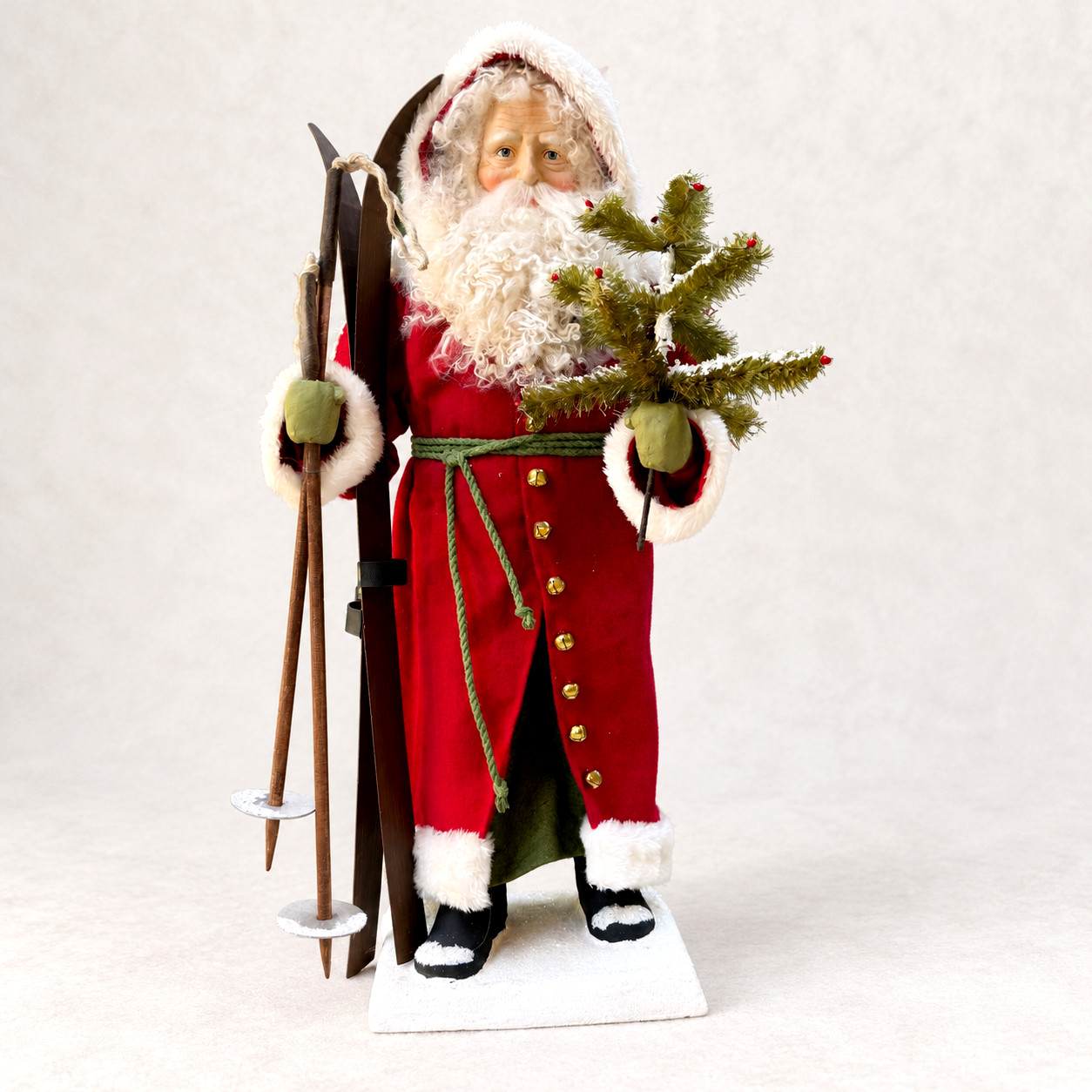 Bethany Lowe Father Christmas Vintage Santa with Skis TD0026 Christmas Decor 19\