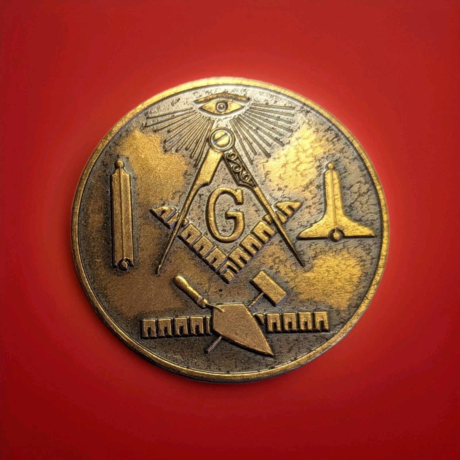Masonic Doric Lodge #25 Fairplay CO 1874-1974 AF&AM 100th Anniversary Medallion 