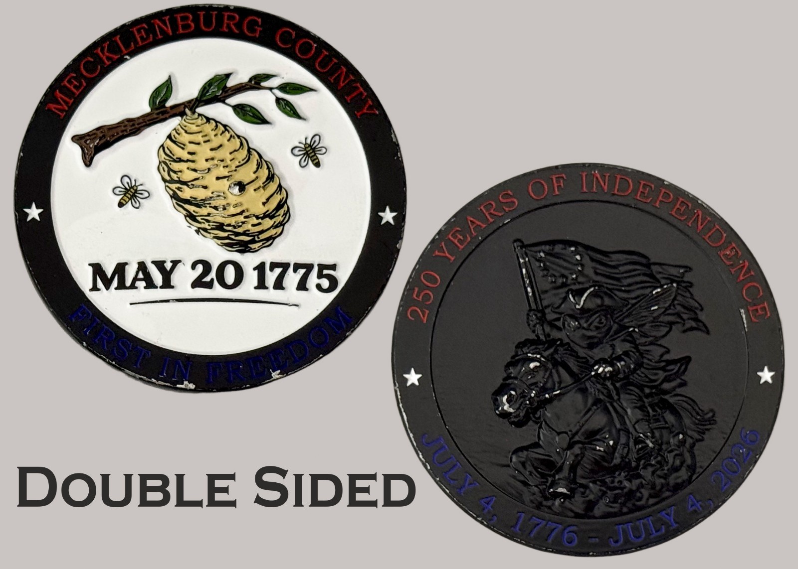 Mecklenburg County 250th Independence Challenge Coin  J#30