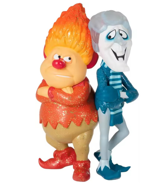 HEAT MISER AND SNOW MISER FIGURES-A YEAR WITHOUT A SANTA CLAUS-1974-SO CUTE HEAT MISER AND SNOW MISER FIGURES-A YEAR WITHOUT A SANTA CLAUS-1974-SO CUTE