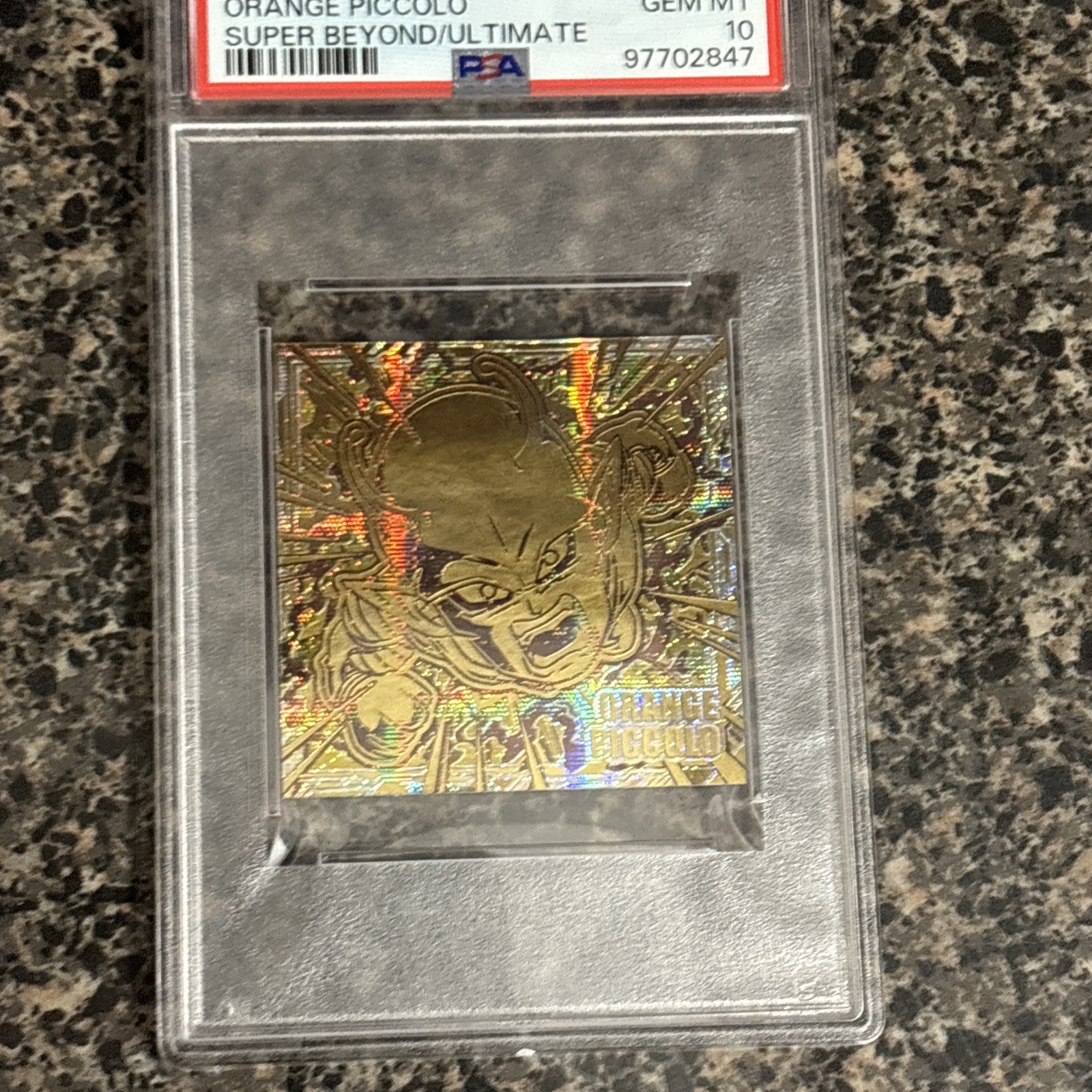 2022 Dbs WR.STICKER WFR. ORANGE PICCOLO GGR PSA 10