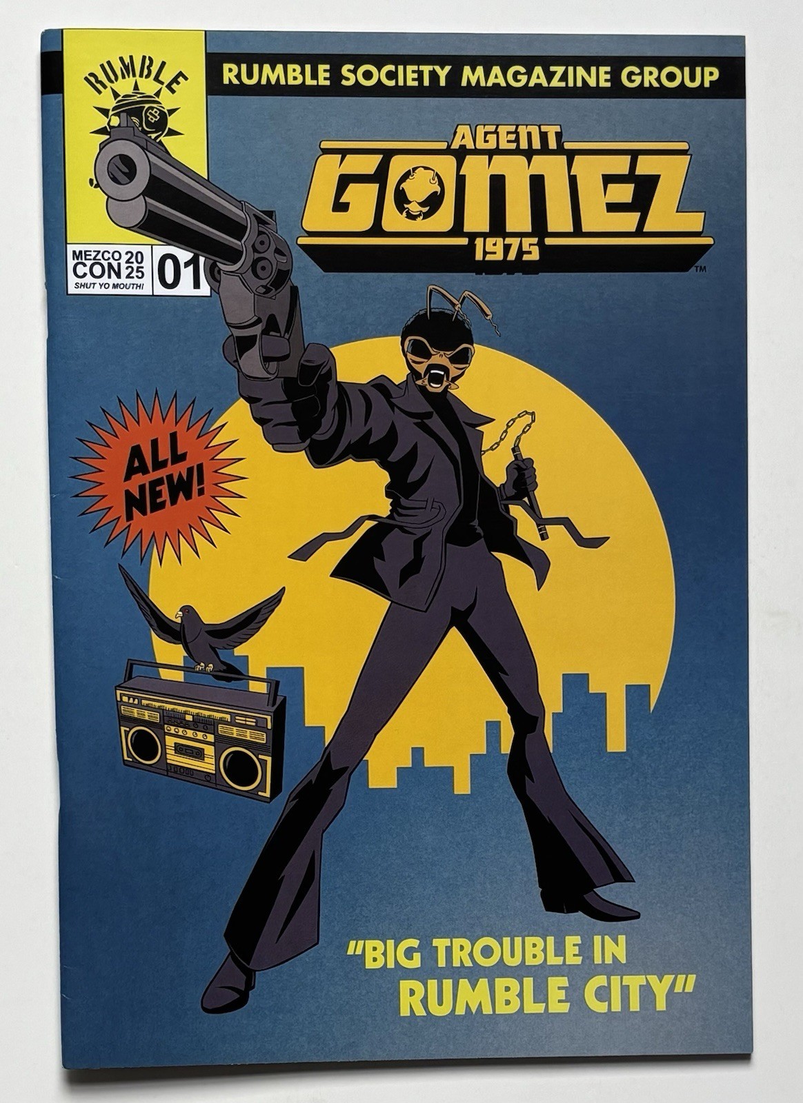Agent Gomez 1975 Big Trouble in Rumble City Comic Book 2025 Mezco Toyz Exclusive