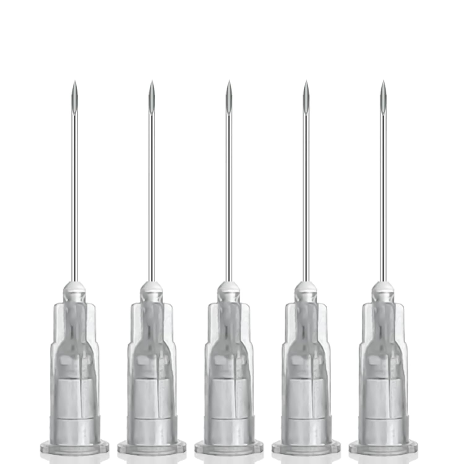 100Pcs 27Ga 1 Inch Needle with Cap for Lab Supplies, Measuring and Industrial, I