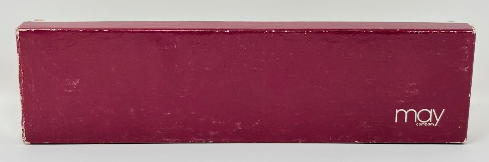 VINTAGE May Company Original Department Store May\'s Jewelry Box Plum 8\'\' x 2\'\'