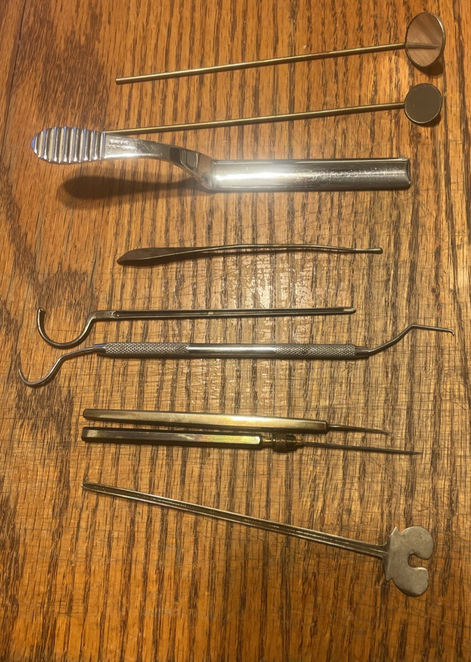 vtg Welch Allyn WA 9 dental medical instruments Brass Stainless Steel Tools