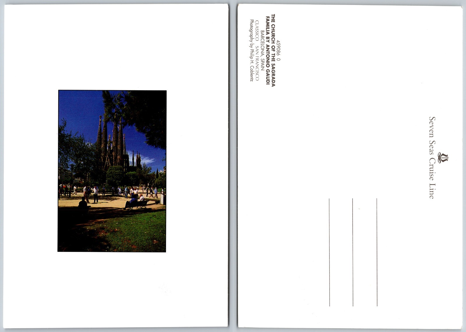 Continental Sagrada Familia Barcelona Spain Postcard