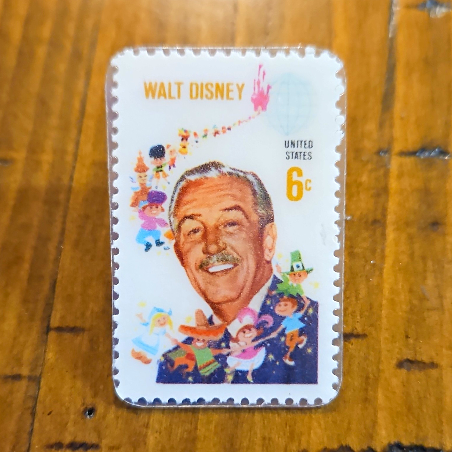 Walt Disney United States 6c Stamp (1968) Pin, Walt Disney Hometown Museum