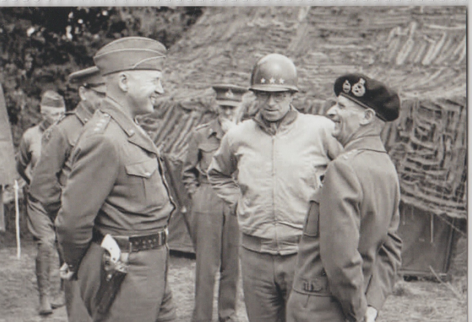 Patton Bradley Montgomery Normandy 1944 WW2 WWII 4x6 #1048*