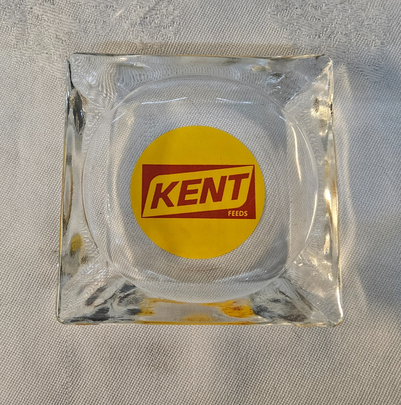 Vintage KENT FEEDS Advertising Ashtray GREAT
