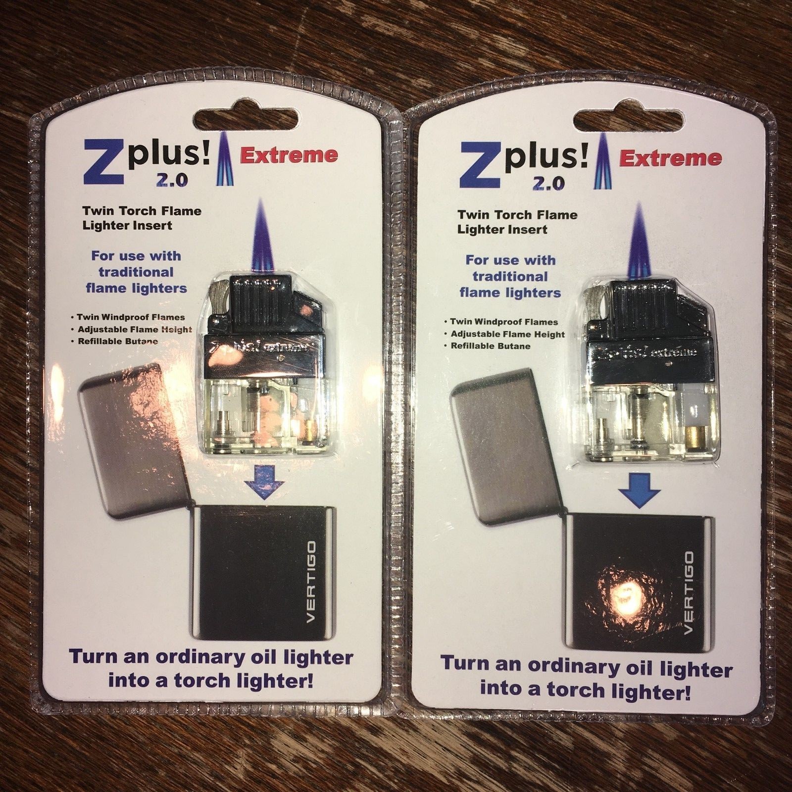 (2 Pack) Z-Plus Extreme Butane Twin Flame Torch Lighter Insert - Best Buy (2 Pack) Z-Plus Extreme Butane Twin Flame Torch Lighter Insert - Best Buy
