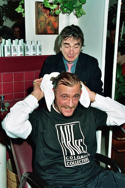 Dudley Moore Neal at Dudley Moore in the Salon in Venice at The Sa- Old Photo