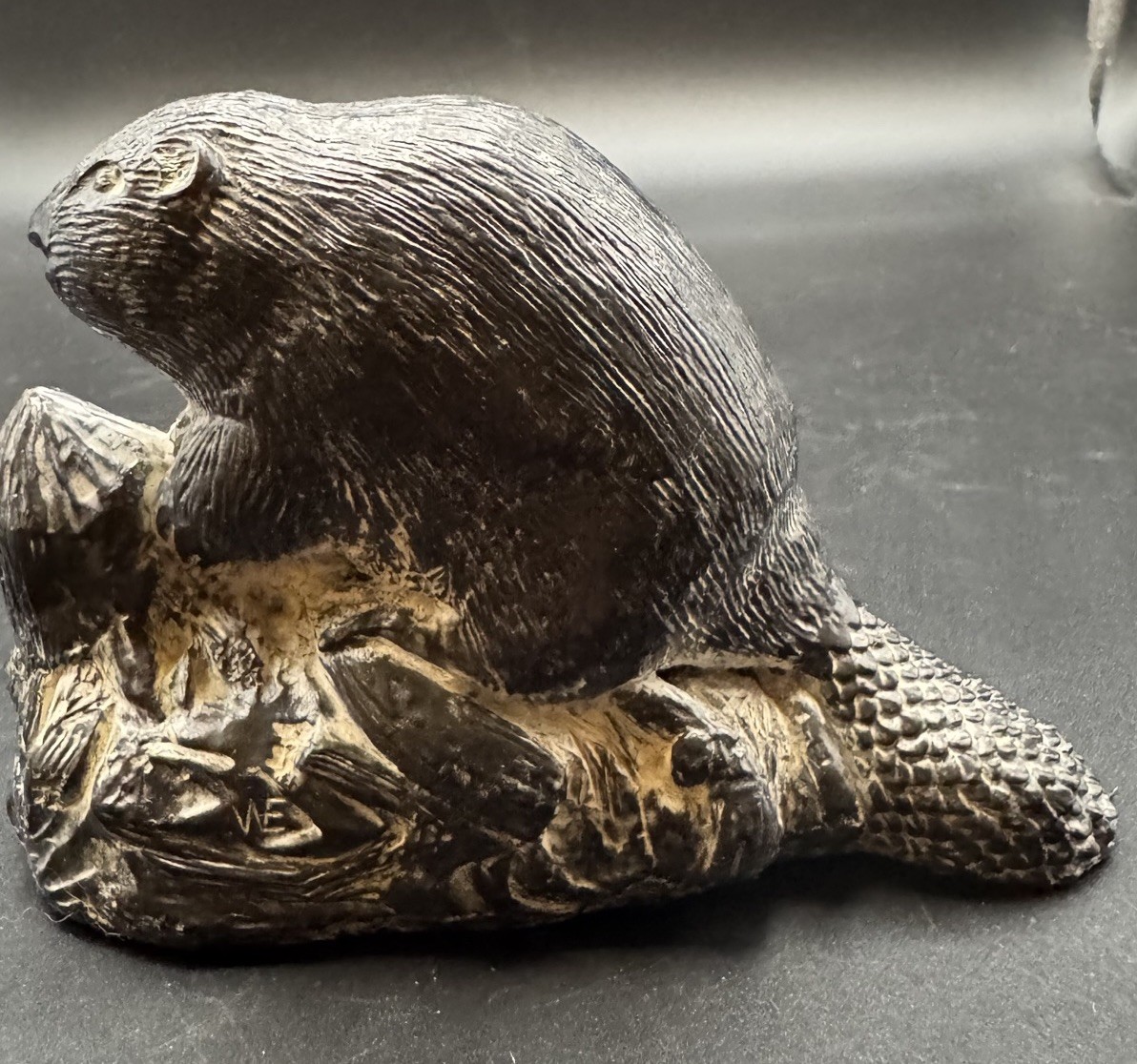 Wolf Original Beaver Sculpture Figurine 3.5\