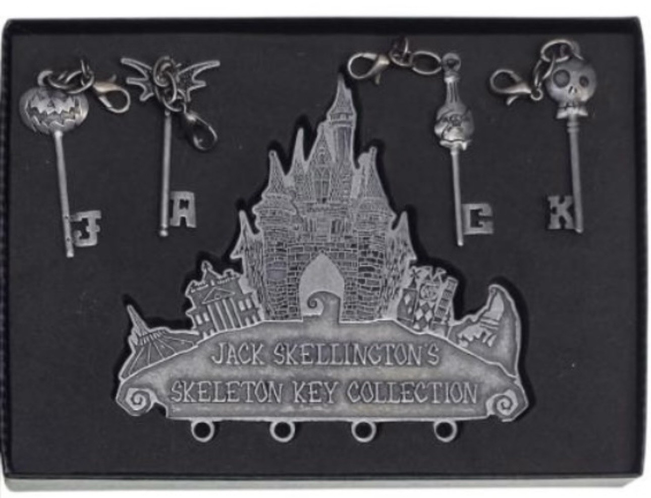 2014 Disney Pin Set Nightmare Before Christmas Jack Skellington Key New In Box