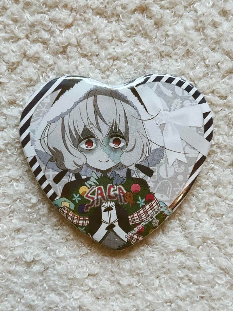 Junko Konno Zombieland Saga Machi Aso Bi Cafe Heart Pin Badge