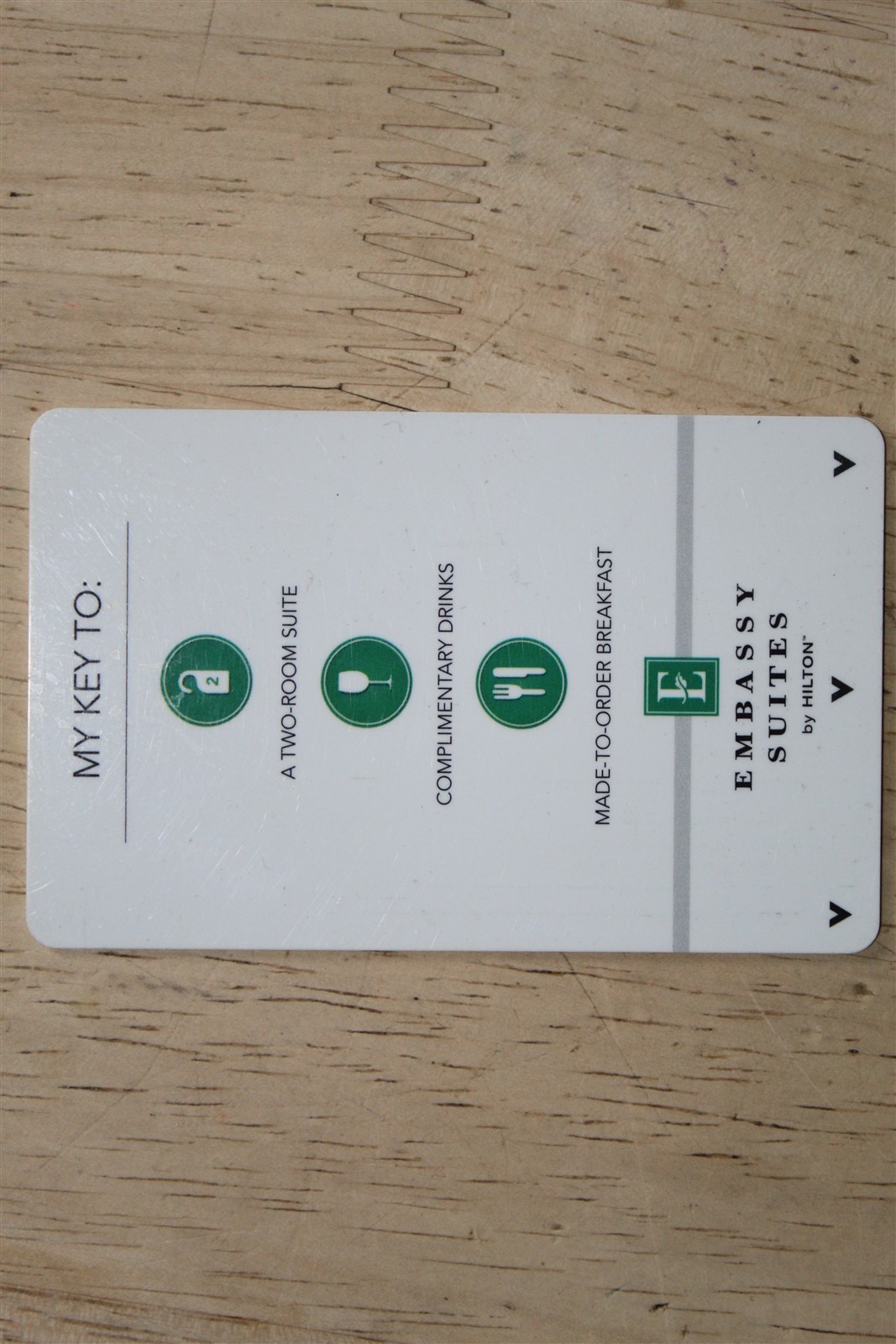 EMBASSY SUITES HILTON ROOM KEY 