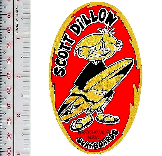 Surfing Australia Scott Dillon Surfboards 1950s Sydney, AU Patch NO TARIFF Surfing Australia Scott Dillon Surfboards 1950s Sydney, AU Patch NO TARIFF