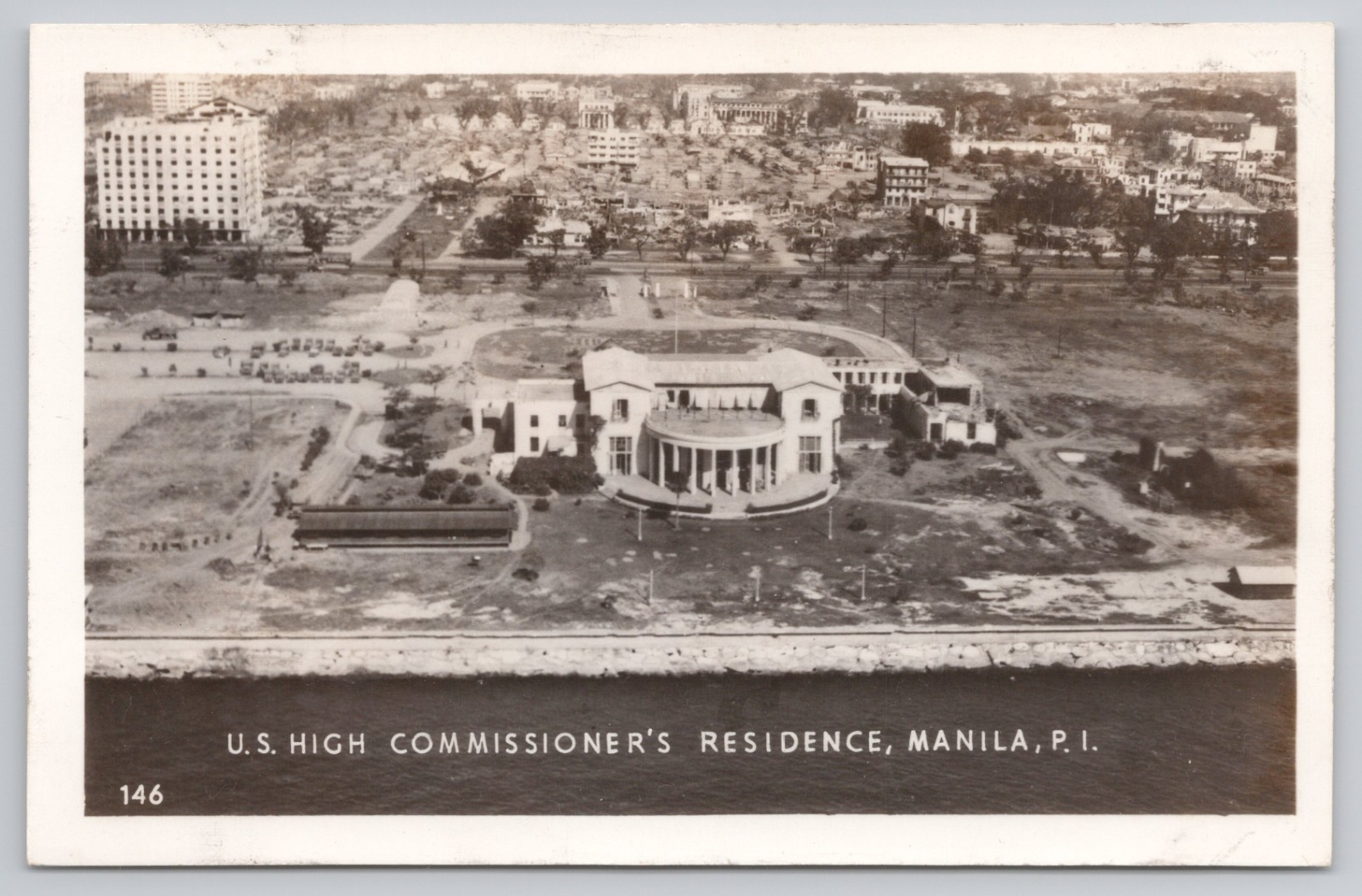 RPPC Manila, Philippines, U.S. High Commissioner's Residence, circa WWII A14322