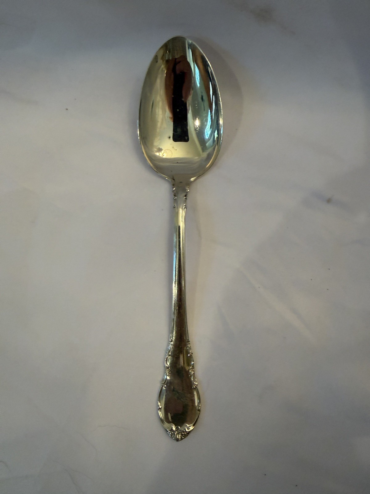 Vintage 1940s Lunt Silver Modern Victorian Dinner Spoon Sterling Silver 6 5/8 in