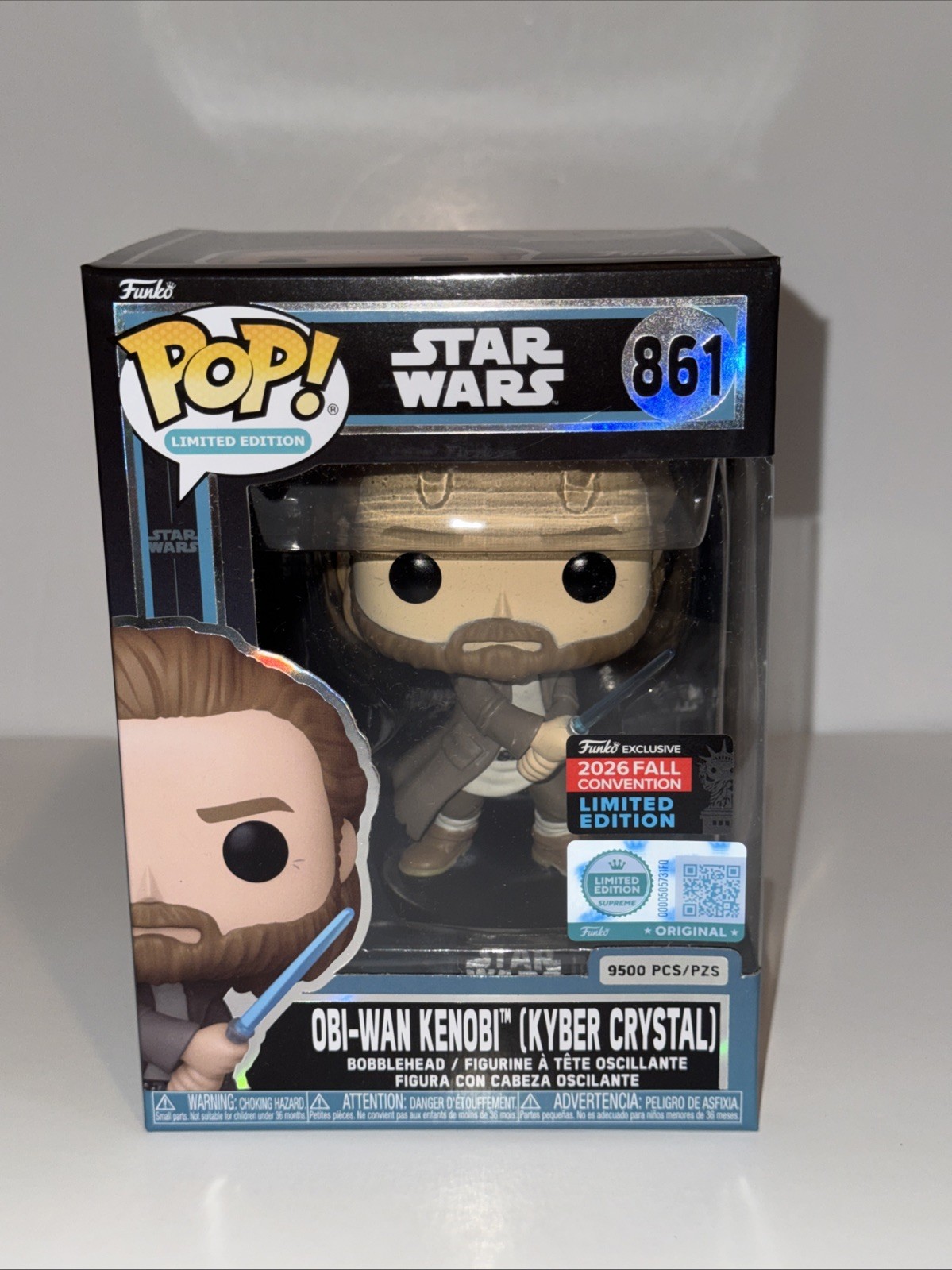 Funko Pop  Star Wars Obi-Wan Kenobi Kyber Crystal #861 NYCC Shared