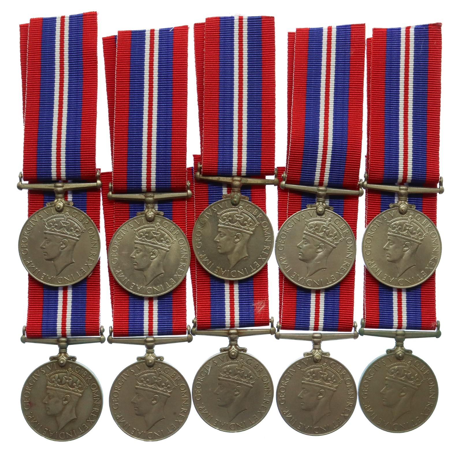 Job Lot of 10 Genuine WW2 1939-45 War Medals - Full Size