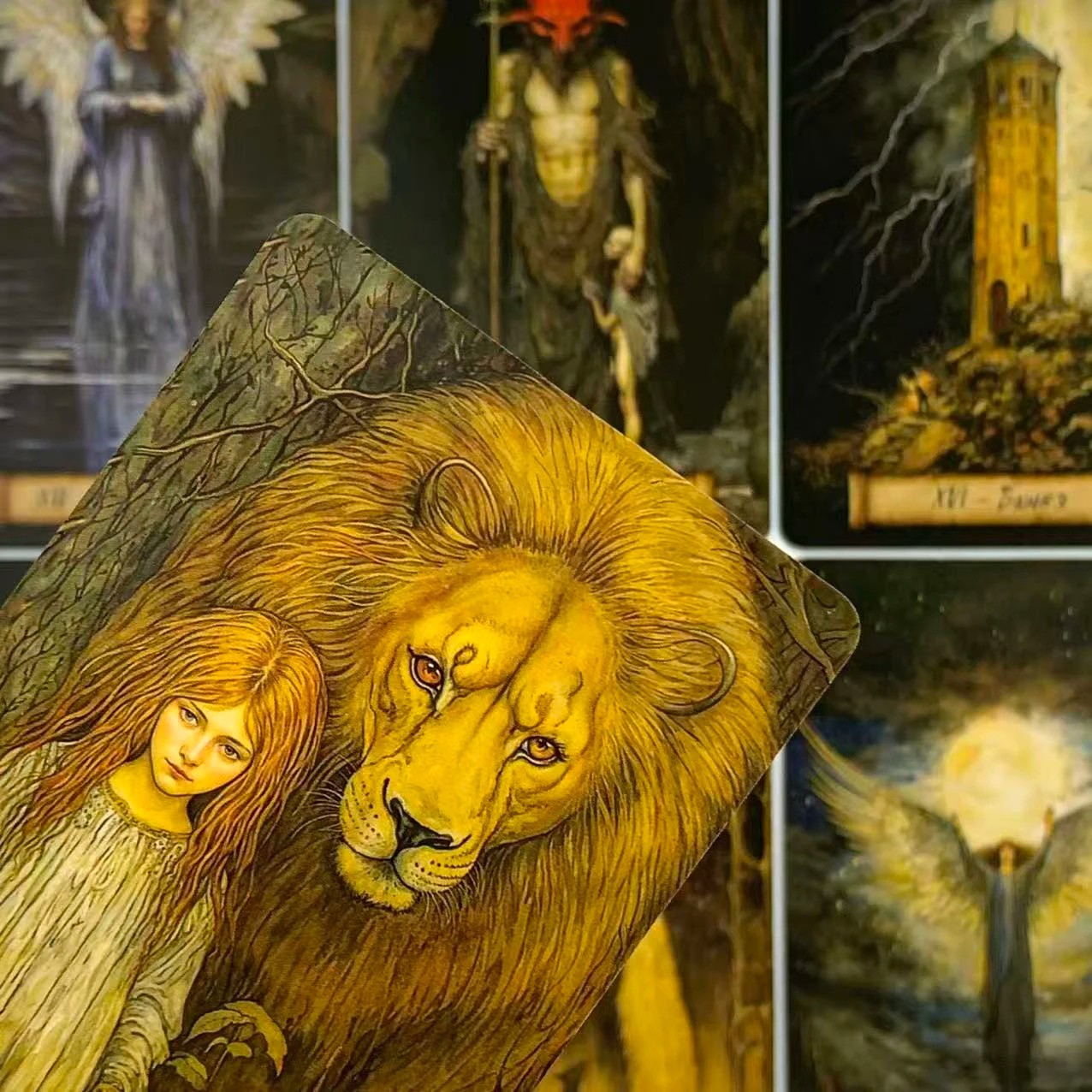 Mystic Forest Tarot Deck 78 Cards Russian Version Dark Fantasy Art Divination Ca