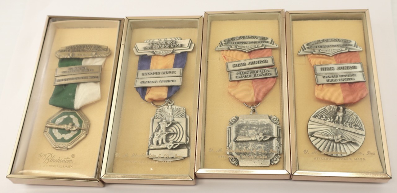 (4) N.C.A Junior Rifle Association. - VA. Bolling AFB Shooting Medals - MT Tools