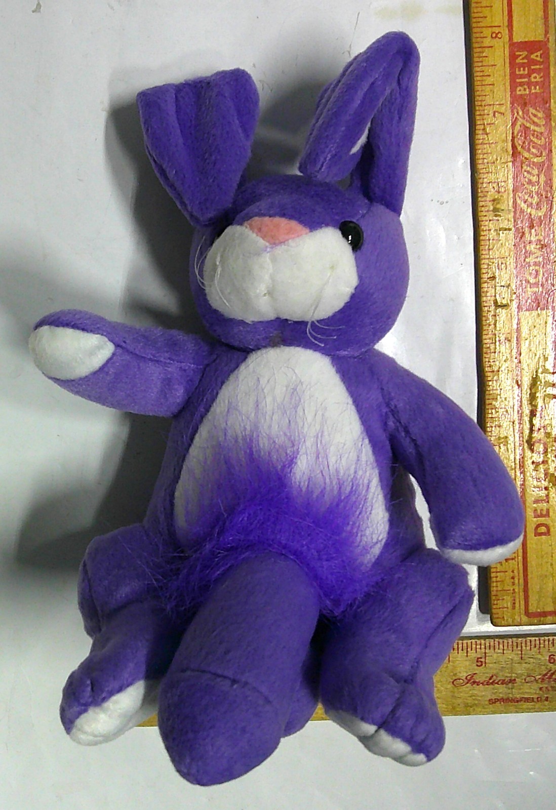 adult stuffed animal w/penis purple rabbit \