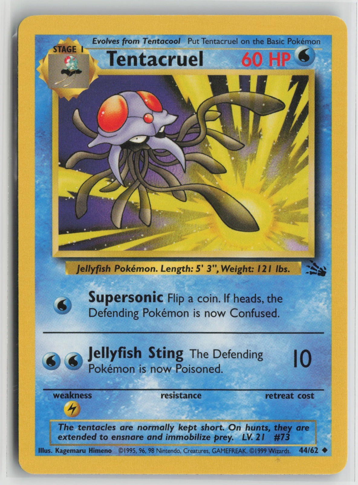 Tentacruel Uncommon Unlimited FO 44/62 LP Tentacruel Uncommon Unlimited FO 44/62 LP
