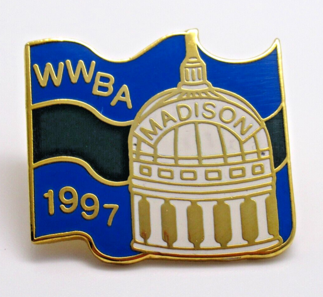 WWBA 1997 Madison Wisconsin Lapel Pin Vintage Wisconsin Women Bowlers