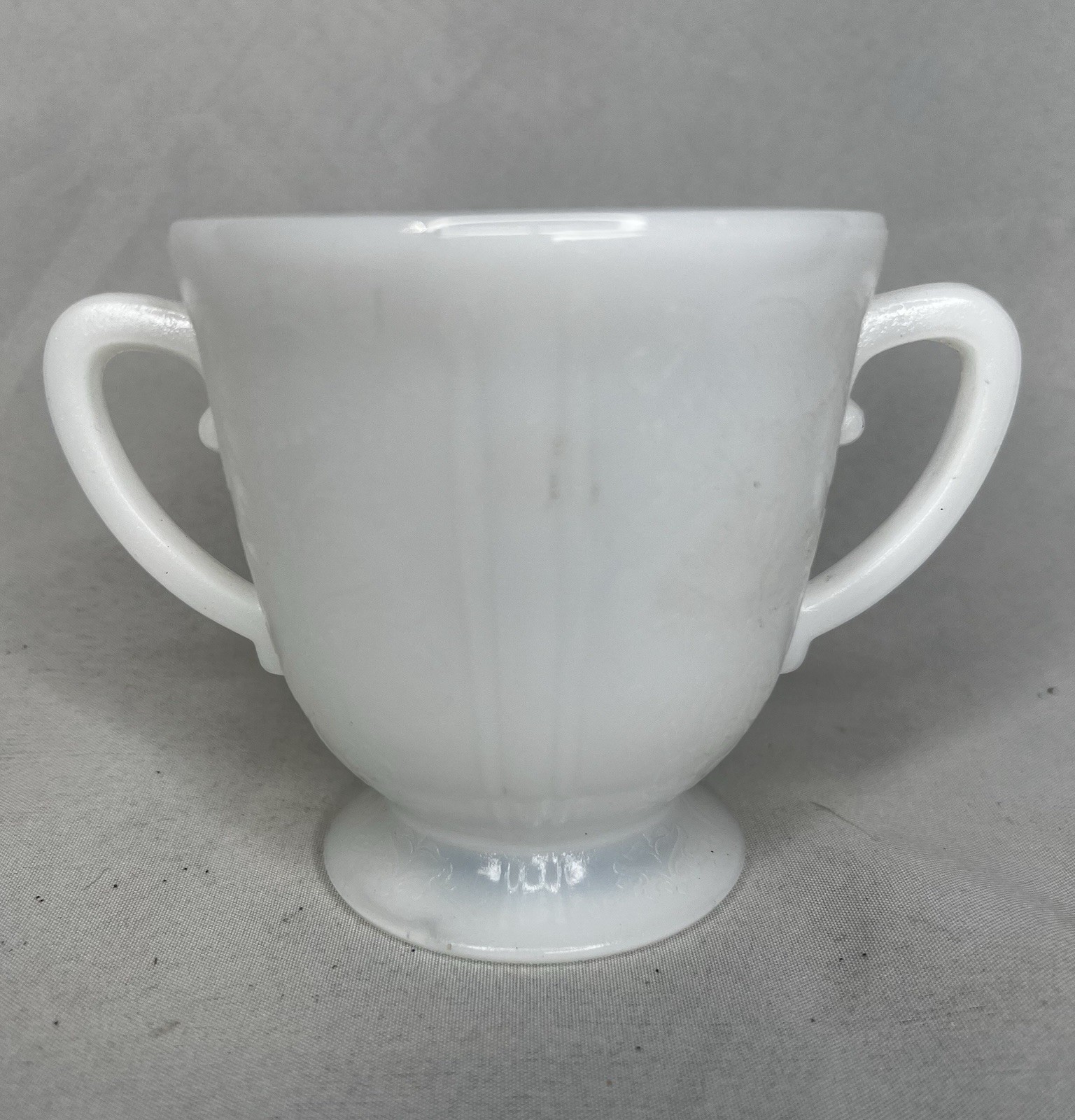 Vintage Glass Macbeth Evans American Sweetheart Pattern MONAX Open Sugar Bowl