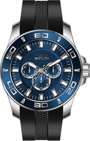 Invicta Wristwatch Chronograph Analog Unisex Blue