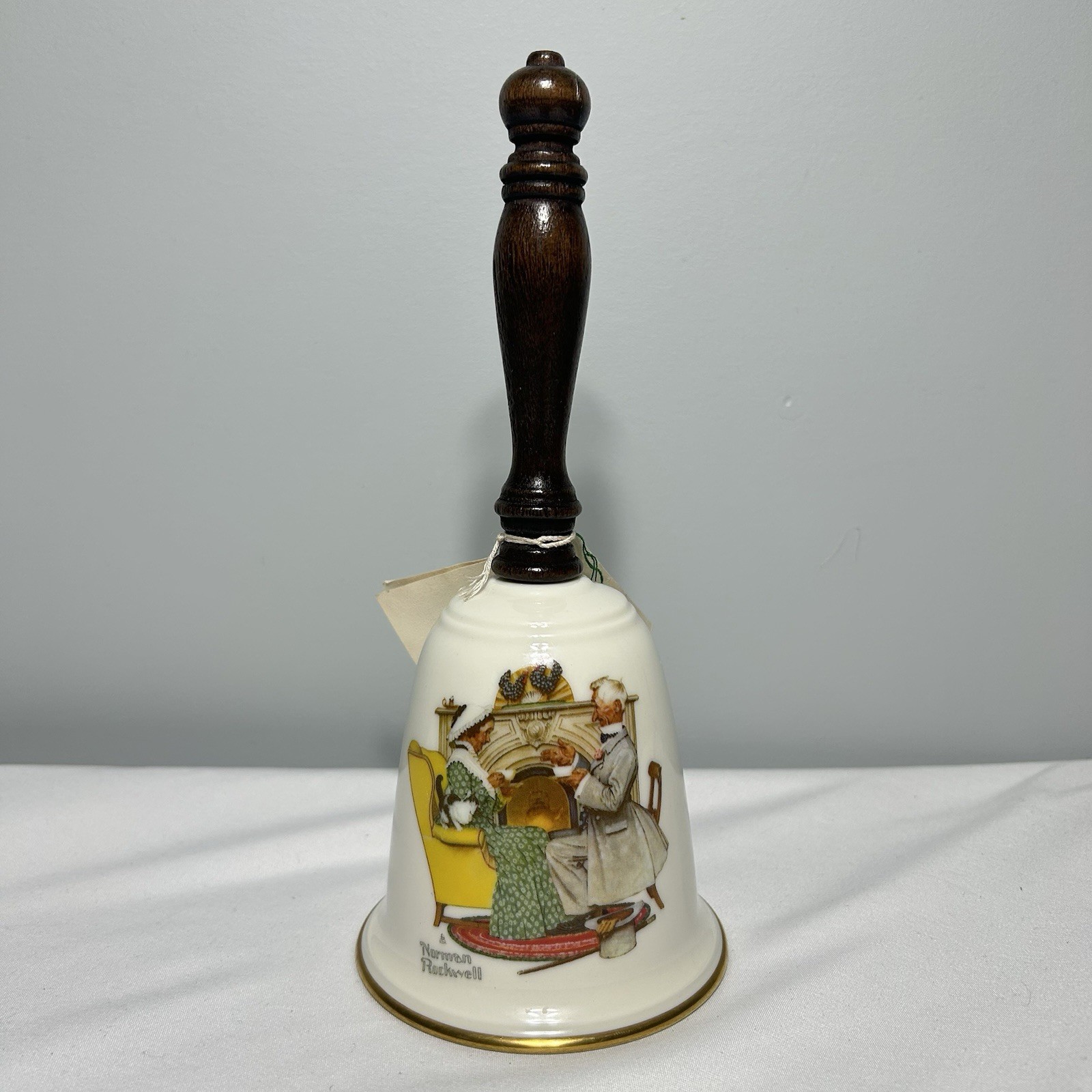 1978 Norman Rockwell Love\'s Harmony Bell Gorham Fine China VTG