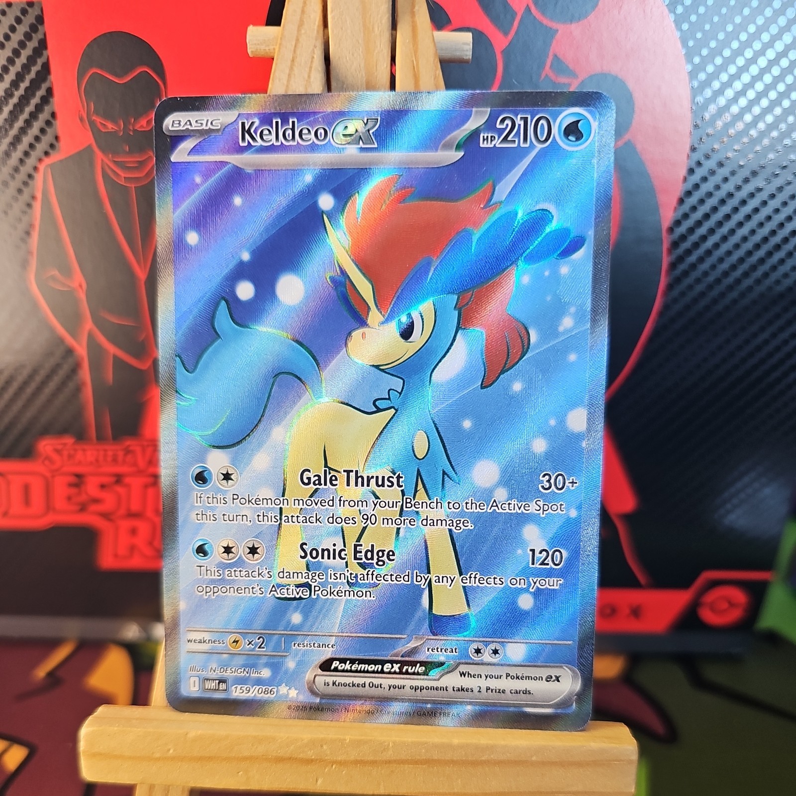 Pokémon TCG Keldeo ex 159/086 Sv: White Flare Holo Double Rare