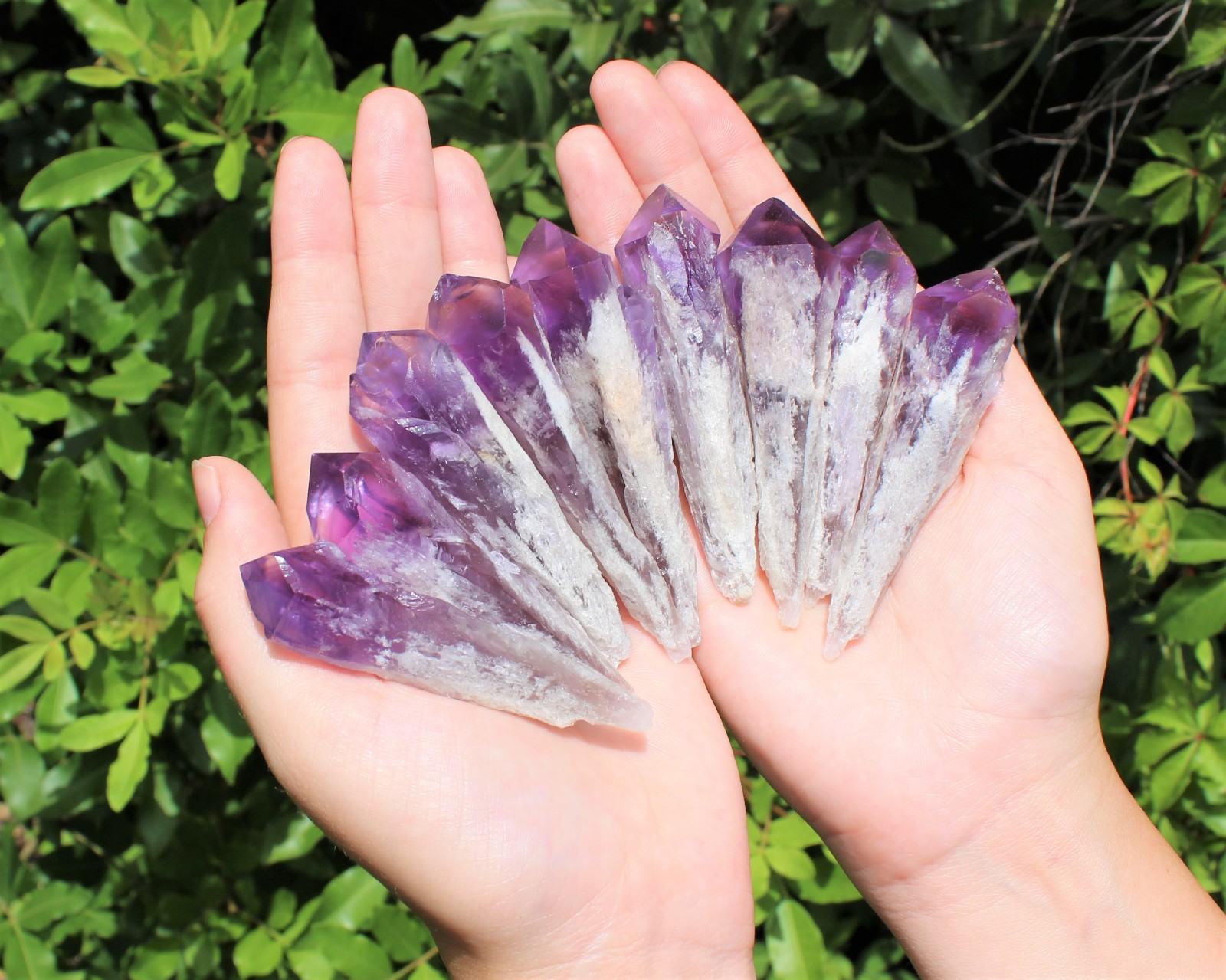 LARGE Royal Bahia Elestial Amethyst Points, 2-3\ LARGE Royal Bahia Elestial Amethyst Points, 2-3\