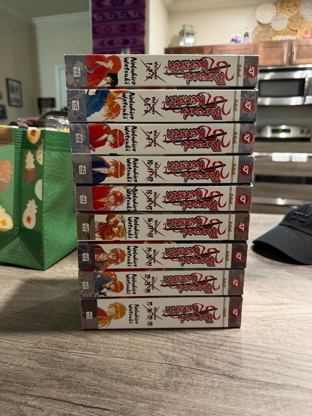 Rurouni Kenshin Manga Complete Set Vol 1-9 Omnibus 3-in-1 Edition Viz English