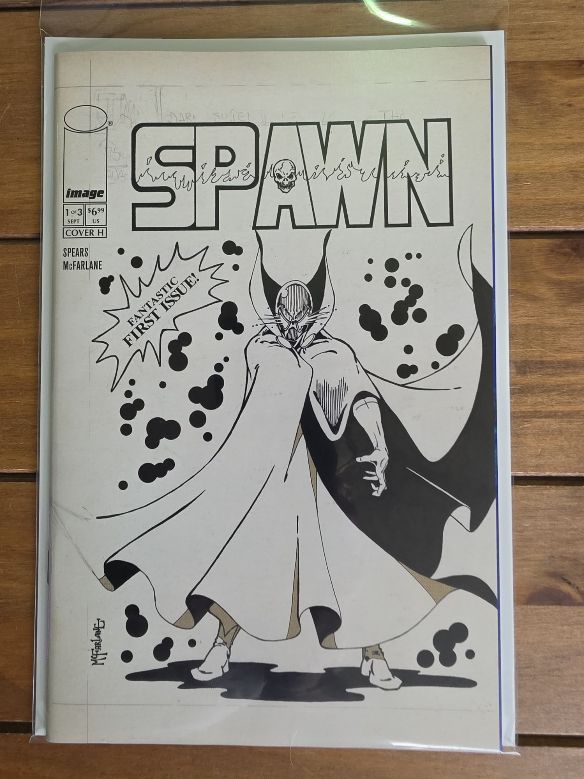 SPAWN 77 #1 1:100 TODD MCFARLANE ORIGINAL 1977 VARIANT