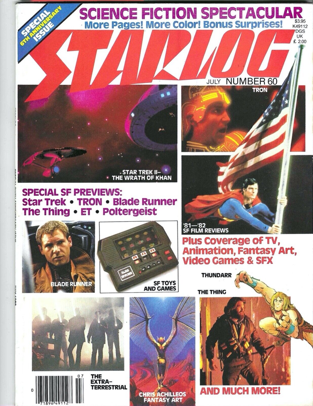 Starlog #60 1982 6th Anniversary Issue Unread NM  Science Fiction Spectacular