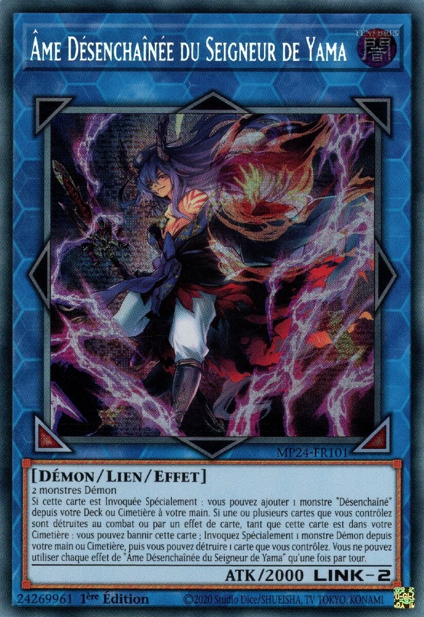 Yu Gi Oh Yama Lord\'s Unchained Soul MP24-FR101 Secret Rare FR