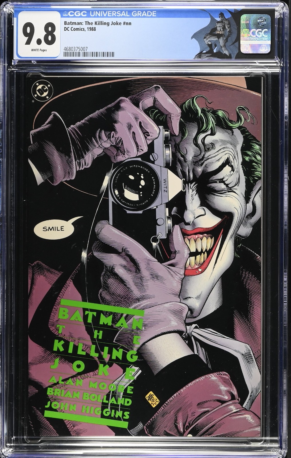 Batman: The Killing Joke CGC 9.8 DC Comics 1988 Key Neon Green Text - RareCo
