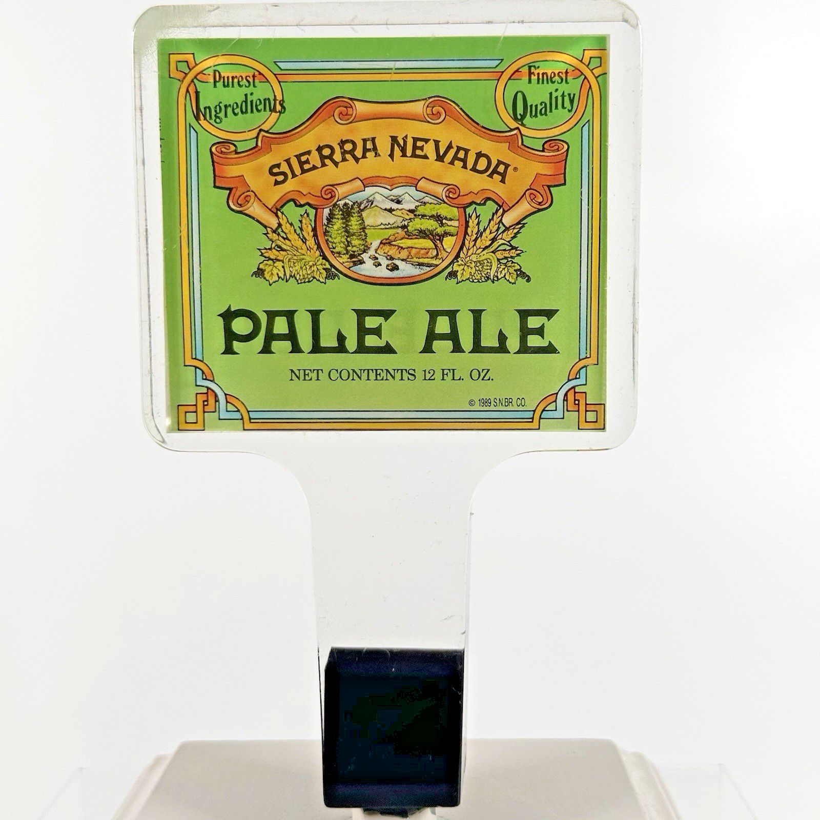 Vintage 1989 Sierra Nevada Pale Ale Clear Lucite Acrylic 5.5\ Vintage 1989 Sierra Nevada Pale Ale Clear Lucite Acrylic 5.5\
