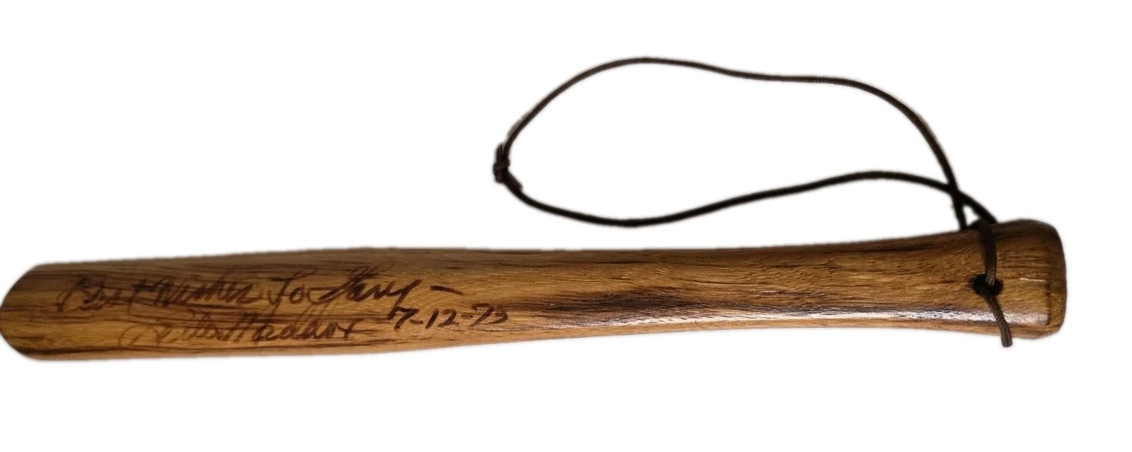 Vintage Lester Maddox Signed Pickrick Drumstick Axe Handle 1973 Civil Rights Era