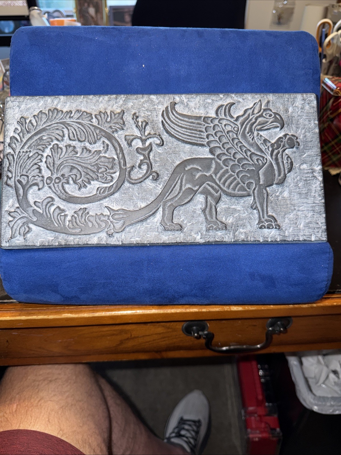 Vintage Facsimilies Griffin Gryphon Winged Lion Wall Hanging Plaque Dragon