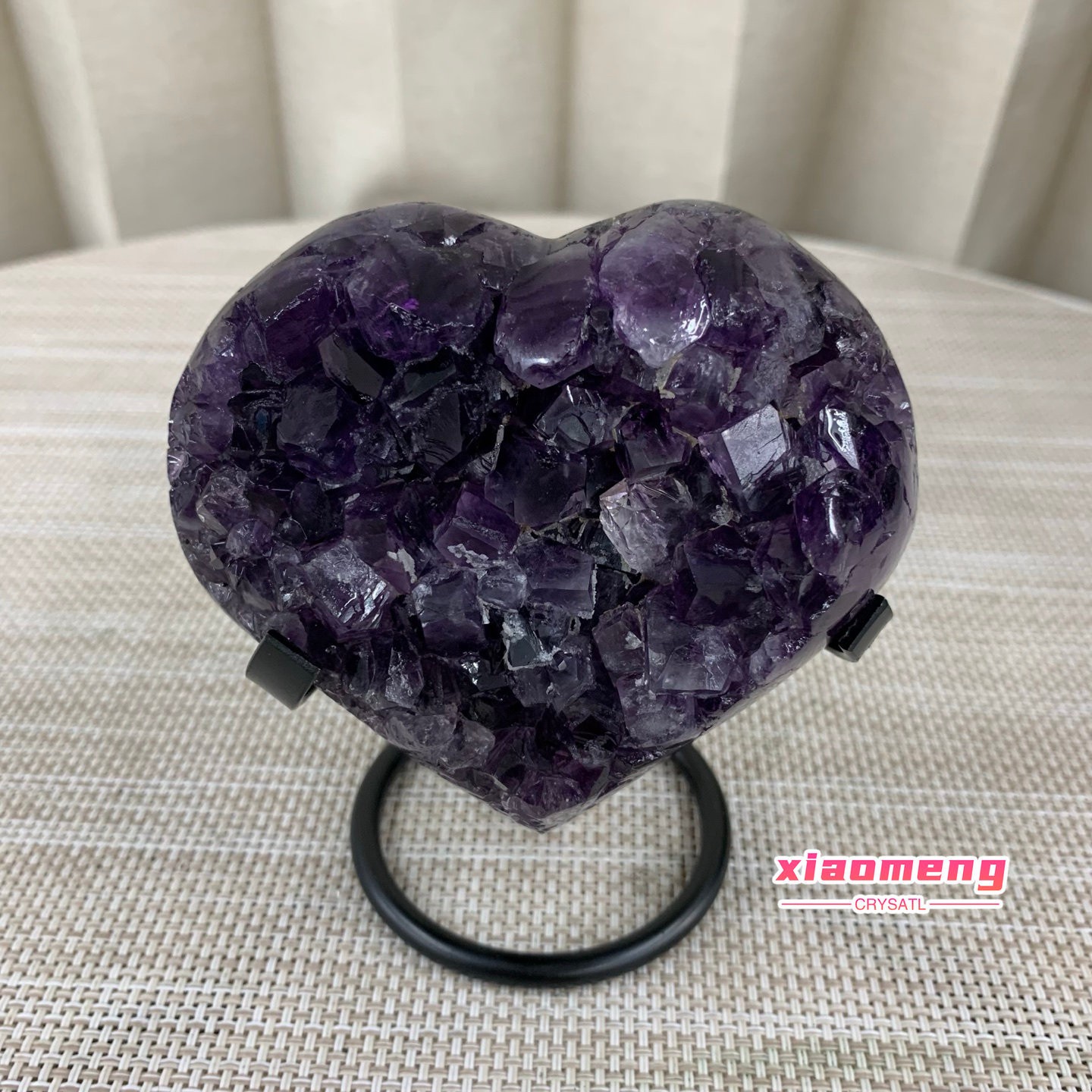 1.16LB   Exquisite natural amethyst cave heart-shaped cut specimen